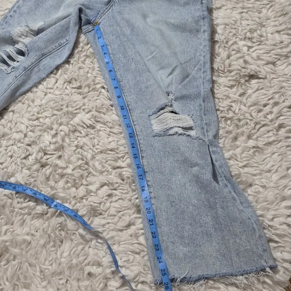 Buckle Billie Cropped Wide Leg Stretch Jeans Size 30